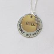 FOREVER MY ANGEL - Memory Necklace - Heaven - Hand Stamped Jewelry